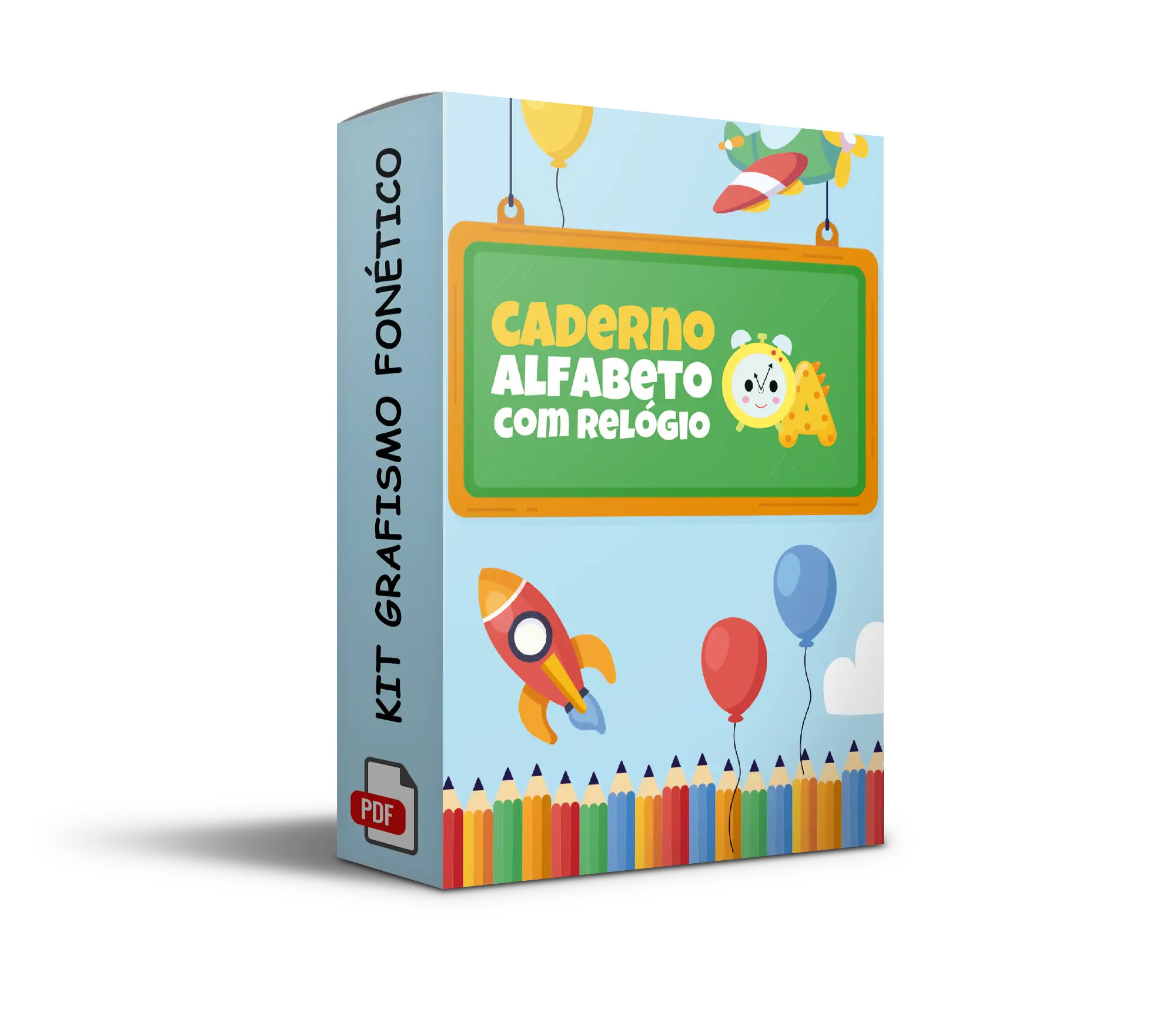 Caderno Alfabeto com Relógio