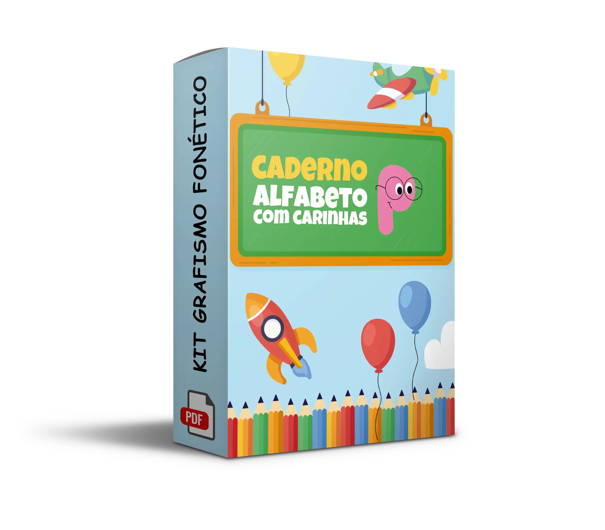 Caderno Alfabeto com Carinhas